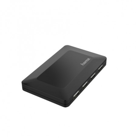 Hama 00200122 hub di interfaccia USB 2.0 480 Mbit/s Nero (200122)