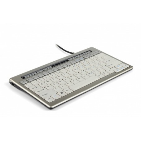 BakkerElkhuizen S-board 840 tastiera USB Tedesco Grigio (BNES840DDE)