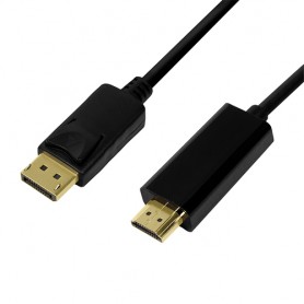 LogiLink CV0128 cavo e adattatore video 3 m DisplayPort HDMI tipo A (Standard) Nero (CV0128)