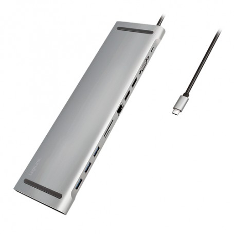 LogiLink UA0373 replicatore di porte e docking station per notebook Cablato USB 3.2 Gen 1 (3.1 Gen 1) Type-C Alluminio (UA0373)