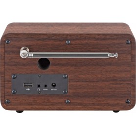Telestar TEL DIRA M14I (HOLZ) Portatile Digitale Nero, Legno (20-100-01)