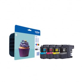 Brother LC-123VALBPDR cartuccia d'inchiostro 4 pz Originale Nero, Ciano, Magenta, Giallo (LC123VALBPDR)