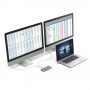 Hama 00200133 hub di interfaccia USB 3.2 Gen 1 (3.1 Gen 1) Type-C 5000 Mbit/s Argento, Bianco (00200133)