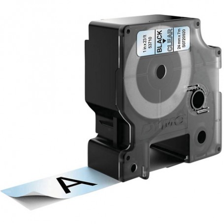 DYMO D1 Standard - Black on Transparent - 24mm nastro per etichettatrice Nero trasparente (53710)