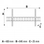 Hama FIX XL 165,1 cm (65") Nero (108718)