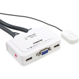 InLine 60613I switch per keyboard-video-mouse (kvm) Nero, Bianco (60613I)