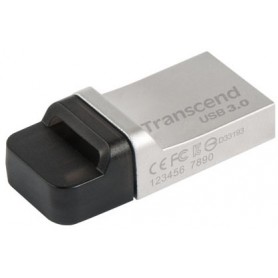 Transcend JetFlash 880 OTG 32GB unità flash USB USB Type-A / Micro-USB 3.2 Gen 1 (3.1 Gen 1) Nero, Argento (TS32GJF880S)