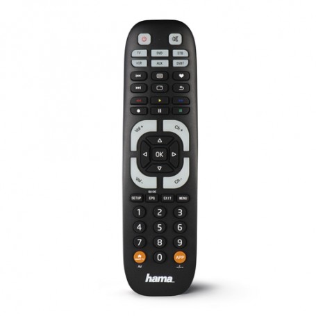 Hama 00040074 telecomando IR Wireless DVD/Blu-ray, STB, TV, VCR Pulsanti (40074)