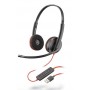 POLY Blackwire 3220 Cuffia Padiglione auricolare Nero (209745-101)