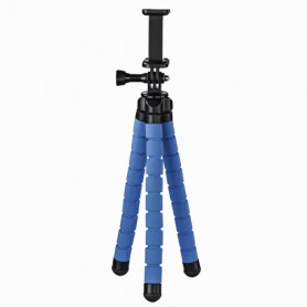 Hama Flex treppiede Smartphone/fotocamera di azione 3 gamba/gambe Nero, Blu (00004615)