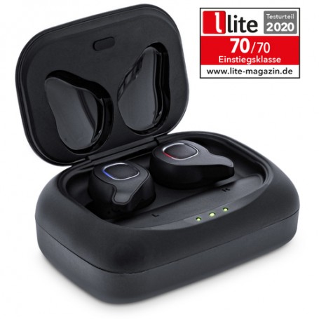 InLine PURE Air TWS Cuffia Auricolare Micro-USB Nero (55356T)
