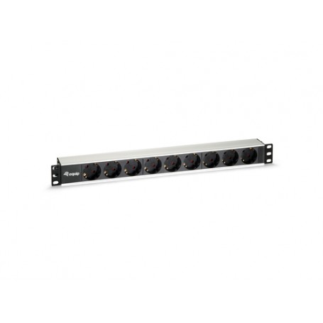 Equip 333292 unità di distribuzione dell'energia (PDU) 9 presa(e) AC 1U Nero, Argento (333292)