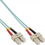 InLine SC/SC, 25 m cavo a fibre ottiche 2x SC Turchese, Colore acqua (83525O)