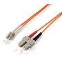 Equip LC/SС 62.5/125μm 3.0m cavo a fibre ottiche 3 m SC OM1 Arancione (254323)