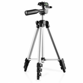 Walimex Travel I treppiede Fotocamere digitali/film 3 gamba/gambe Nero, Argento (17996)