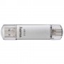 Hama C-Laeta unità flash USB 128 GB USB Type-A / USB Type-C 3.2 Gen 1 (3.1 Gen 1) Argento (181073)