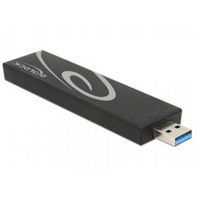 DeLOCK 42593 contenitore di unità di archiviazione Box esterno SSD Nero M.2 (42593)