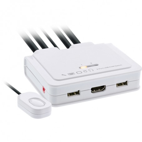 InLine 62613I switch per keyboard-video-mouse (kvm) Bianco (62613I)