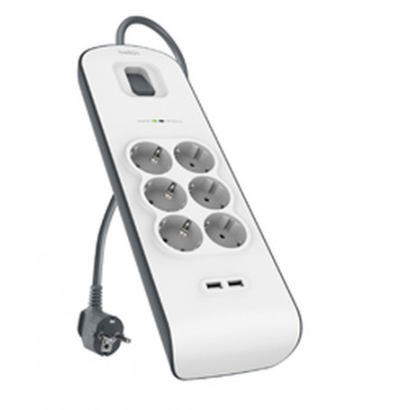 Belkin BSV604vf2M Bianco 6 presa(e) AC 2 m (BSV604vf2M)