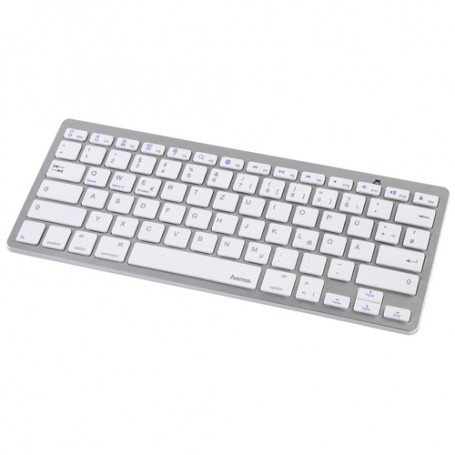 Hama KEY4ALL X510 Argento, Bianco Bluetooth QWERTZ Tedesco (108393)