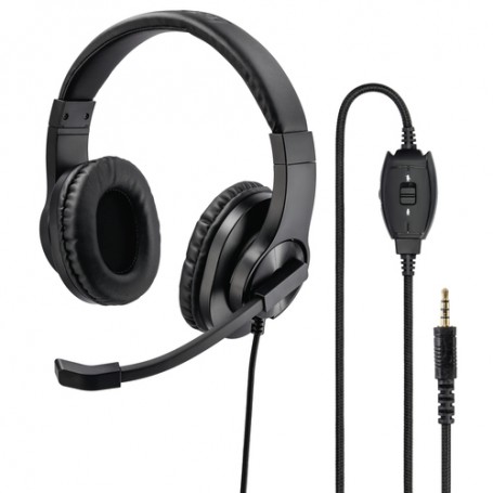 Hama HS-P350 Cuffia Padiglione auricolare Connettore 3.5 mm Nero (139926)