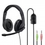 Hama HS-P200 Cuffia Padiglione auricolare Connettore 3.5 mm Nero (139923)
