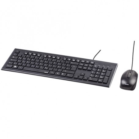 Hama Cortino tastiera USB QWERTZ Tedesco Nero (134958)