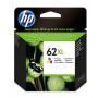 HP 62XL High Yield Tri-color Original Ink Cartridge cartuccia d'inchiostro 1 pz Resa elevata (XL) Ciano, Magenta,  (C2P07AE#UUQ)