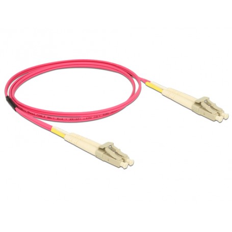 DeLOCK 84640 cavo a fibre ottiche 1 m LC OM4 Viola (84640)