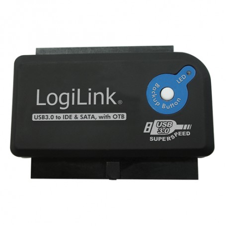 LogiLink AU0028A adattatore per inversione del genere dei cavi USB 3.0 IDE / SATA Nero (AU0028A)