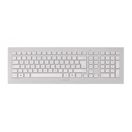 CHERRY DW 8000 tastiera RF Wireless Francese Argento, Bianco (JD-0310FR)