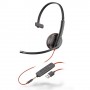 POLY Blackwire 3215 Cuffia Padiglione auricolare Connettore 3.5 mm USB tipo A Nero (209746-101)