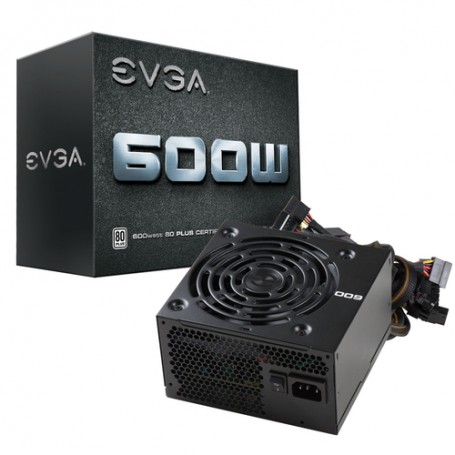 EVGA 600W alimentatore per computer 24-pin ATX ATX Nero (100-W1-0600-K2)