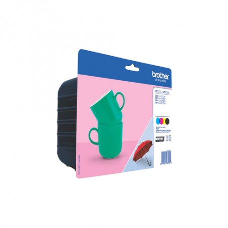 Brother LC-227XLVALBPDR cartuccia d'inchiostro 1 pz Originale Nero, Ciano, Magenta, Giallo (LC227XLVALBPDR)
