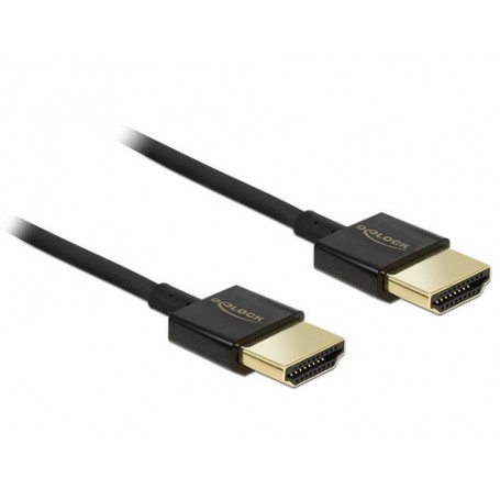 DeLOCK HDMI/HDMI, 4.5 m cavo HDMI 4,5 m HDMI tipo A (Standard) Nero (84775)