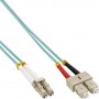 InLine LC/SC, 20 m cavo a fibre ottiche 2x LC 2x SC Turchese, Colore acqua (88639O)