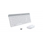 Logitech Slim Wireless Combo MK470 tastiera RF Wireless Svizzere Bianco (920-009193)