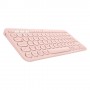 Logitech K380 Multi-Device tastiera Bluetooth US International Rosa (920-009867)