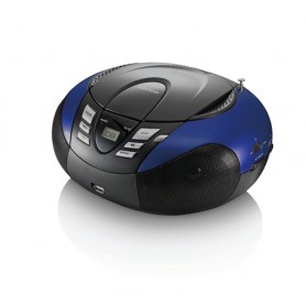 Lenco SCD-37 Digitale Nero, Blu (SCD37USBB)