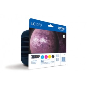 Brother LC-1220VALBPDR cartuccia d'inchiostro 4 pz Originale Nero, Ciano, Magenta, Giallo (LC1220VALBPDR)