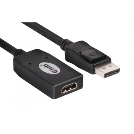 CLUB3D DisplayPort to HDMI Adapter Cable 0,13 m Nero (CAC-1001)