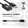 CLUB3D DisplayPort to HDMI Adapter Cable 0,13 m Nero (CAC-1001)