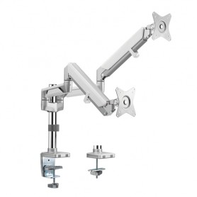 LogiLink BP0089 supporto da tavolo per Tv a schermo piatto 81,3 cm (32") Morsa Argento (BP0089)