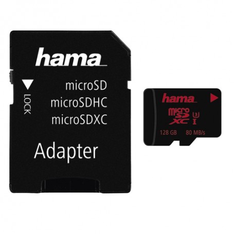 Hama microSDXC 128GB memoria flash UHS-I Classe 3 (181000)
