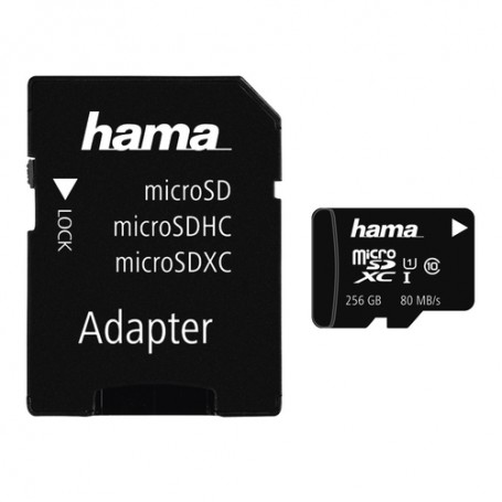 Hama 256GB MicroSDXC UHS-I memoria flash Classe 10 (124173)
