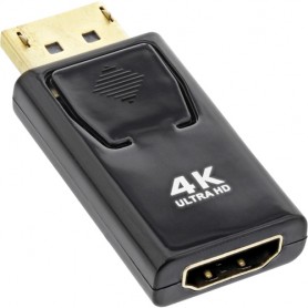 InLine 17198M adattatore per inversione del genere dei cavi DisplayPort male Nero (17198M)