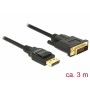 DeLOCK 85314 cavo e adattatore video 3 m DisplayPort DVI-D Nero (85314)