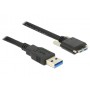 DeLOCK 83599 cavo USB 3 m USB 3.2 Gen 1 (3.1 Gen 1) USB A Micro-USB B Nero (83599)
