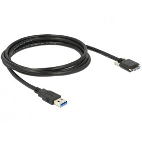 DeLOCK 2m USB 3.0 cavo USB USB 3.2 Gen 1 (3.1 Gen 1) USB A Micro-USB B Nero (83598)