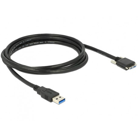 DeLOCK 2m USB 3.0 cavo USB USB 3.2 Gen 1 (3.1 Gen 1) USB A Micro-USB B Nero (83598)